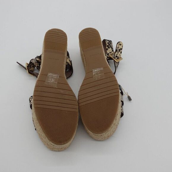 BNIB - La Cord Blanche espadrille platform heels in snake print - Picture 6 of 8
